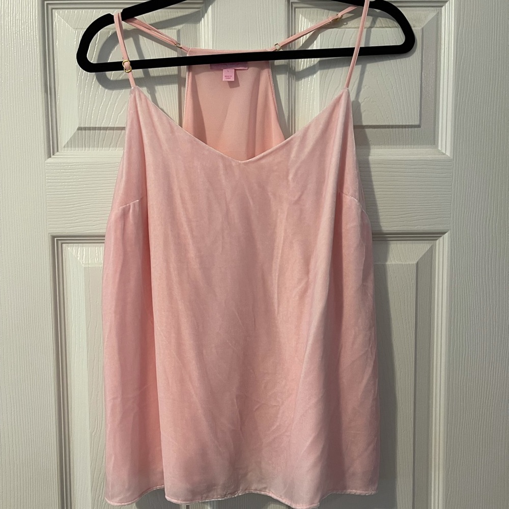 Pink velvet Lily Pulitzer tank top